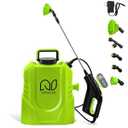 Battery Powered Backpack Sprayer 3 Gallon, Garden Sprayer with 3 Adjustable Pressures & Digital Display, Electric Pump Sprayer with 2.2Ah Battery, Telescopic Wand, 5 Nozzles for Yard Lawn