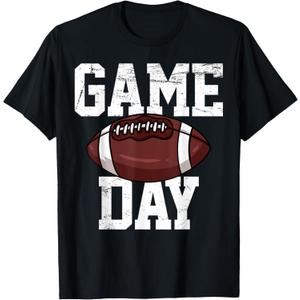 Football Player Vintage T-Shirt, Blue, Large