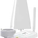 Latest AT&T Cell Phone Signal Booster AT&T Signal Booster ATT Cellular Booster for 5G 4G LTE on Band 12/ 17 AT&T Cell Phone Booster AT&T Cell Booster ATT Signal Extender Boost Call/ Data White