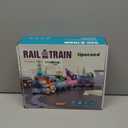 Train Set for Toddlers, Magnetic Train Toys for Toddlers 3+, 4pcs Trucks Toy Train for Boys and Girls, Birthday Christmas Toy Gifts for 3 4 5 6 7 8 Years Old