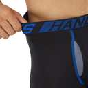 Hanes Men's Underwear Boxer Briefs Pack, 3-Pack, Total Support Pouch, Long or Short-Leg Boxer Briefs (Black, M)