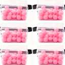 Baby Shower Games for Girl Boy, Fun Bridal Party Family Gatherings and Team-Building Activities, Twerk Pong Game (6 Sets Pink)