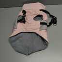 SUNFURA Dog Jacket, Large Dog Coat with Harness Built in, Warm Pet Winter Jacket Zippered Snow Coat with Furry Collar, Waterproof Fleece Snowsuit for French Bulldog, Pink L