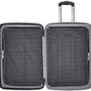 Samsonite Evolve SE Hardside Expandable Luggage with Spinners, Bass Black, 3PC Set (CO/M/L), 3-Piece Set