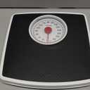 Taylor Battery Free Analog Scales for Body Weight, 330LB Capacity, Easy to Read Large 4.25-inch Dial, 10.3 x 10.6-inch Vinyl Mat Platform, Black