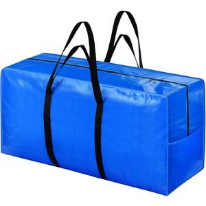 8 Pack Extra Large Moving Bags, Heavy Duty Clothes Christmas Storage Totes Bags with ColorNote & Handles, Moving Boxes Alternative Packing Bags for Space Saving
