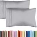 King Pillow Cases Set of 2 - Ultra Soft Hotel Quality Pillowcase Covers - Comfy Cozy Bedding for Women, Men, Kids and Teens - Machine Washable Pillow Protectors - 2 Pieces Set - King Size Steel Blue (05 - Steel Blue)