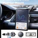 eSamcore iPad Holder for Car, Dashboard Tablet Holder for Car Suction Cup Mount with Large Clamp for All 6"-11" Apple iPad Accessory Samsung Galaxy Tab Tablet Stand