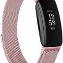 Vanjua for Fitbit Inspire 2 Bands Women Men, Stainless Steel Metal Mesh Loop Adjustable Magnetic Wristband Replacement Strap for Fitbit Inspire 2 / Inspire HR/ Inspire Fitness Tracker