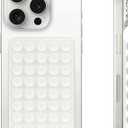 2 x Silicone Suction Cup Phone Case Mount, Hands-Free Strong Grip Holder for Selfies and Videos, Silicon Adhesive Phone Stand Sticky with Higher Suction Power for Cell Phone White