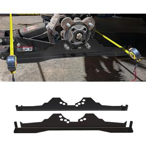 2Pcs Toe Alignment Tool Plates,Stainless Steel Wheel Alignment Tool Toe Angle Accurate Measurement Gauge for Polaris RZR XP 1000 Turbo S Ranger General for UTV (Black)