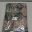 Beeiva Checkered Kitchen Runner Rug 2x6 Vintage Washable Runners for Hallways Non Slip Ultra Thin, Moroccan Framhouse Bathroom Runner Fall Brown Print Entryway Laundry Besides Home Decor (Brown/Black)