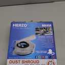 HERZO Dust Shroud for 5 inch and 4-1/2 inch Angle Grinder, Universal Surface Grinding Shroud,Transparent Polycarbonate