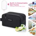 Freezable Lunch Bag,Freezable Snack Bag,Mini Cooler Bag for Travel/Work/School,Small Insulated Bag,Small Cooler Lunch Box with Ice Packs,Insulated Snack Bag,Freezable Snack Box with Handle Buckle