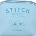MINISO Stitch Cartoon Print Makeup Bag, Cosmetic Organizer with Zipper, Travel Toiletry Bag for Women