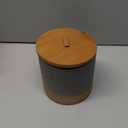 Ceramic Jar with Lid Airtight, Coffee Canister Kitchen Food Storage Jars for Spice Sugar Salt, Coffee Bar Accessories Decorative Container for Countertop - Gray & 42 fl.oz (Grey)