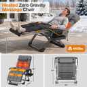 Suteck Heated Zero Gravity Massage Chair, 29In XL Outdoor Recliner Chairs