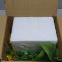 Artificial Flowers with Ceramic Vase, Silk Sunflower Fake Flowers in Vase for Home Office Decoration, 15'' Floral Arrangements for Dining Table Centerpiece, Bathroom, Wedding Decor