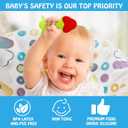 Teething Toys (5 Pack) - Tinabless Infant Teething Keys Set, BPA-Free, Natural Organic Freezer Safe for Infants and Toddlers, Silicone Baby Teethers