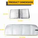 Windshield Sun Shade Compatible with 2018-2023 Jeep Wrangler JL 4XE Gladiator JT Accessories Foldable Windshield Sunshade Front Window UV Blackout Shades Sun Blocker Protector Cover (Silver)