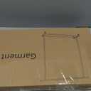 Buzowruil Metal Rolling Clothing Rack Adjustable Freestanding Garment Organizer with Wheels, Space-Saving Design for Home, Closet, Office, or Retail, White