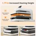 HTVRONT Auto Heat Press 2 - Heat Press Machine for T Shirts with Adjustable Pressure & Higher Heating Height, Heats Up Fast & Evenly Heat Press 15x15 for HTV, Sublimation, Heat Transfer Projects