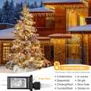 33FT 300 LED Icicle Lights Outdoor Waterproof Icicle Christmas Lights with 50 Drops Warm White String Lights for Wedding Party Holiday Christmas Indoor Decorations,Warm White