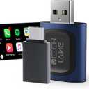 Wireless CarPlay Adapter, 2-in-1 Wired to Wireless CarPlay & Android Auto Adapter, Plug & Play, 5G WiFi/BT 5.0, Support iPhone iOS 10+ & Android 11+, Voice Control & Fast Connection