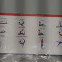 Stretching Strap Yoga Strap with Loops, Stretch Straps for Physical Therapy, Non-Elastic Exercise Strap for Pilates, Dance and Gymnastics with Workout Guide (Blue/Light Blue+Pink/Light Gray)