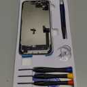 for iPhone 14 Plus Screen Replacement with Earpiece Flex Cable Proximity Sensor LCD Touch Display Digitizer Full Assembly with Waterproof Adhesive Repair Tools Kits A2632 A2885 A2886 A2887