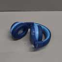 iClever BTH12 Kids Bluetooth Headphones,Colorful LED Lights Kids Headphones Wireless,74/85dBA Safe Volume,85H Playtime,Fast Charging,Bluetooth 5.2,Over Ear,Built-in Mic for iPad/Tablet/Airplane,Blue