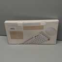 Wireless Keyboard and Mouse Combo, Ergonomic Full Size Typewriter Retro Round Keycaps Keyboard, Compatible with Windows, PC, Perfer for Home and Office Keyboards (Beige (Creamy white)