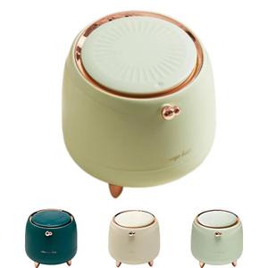 0.4 Gallon Small Trash Can Kitchen Garbage Can Mini Bathroom Trash Cans with Lid Waste Basket for Office Bedroom Desktop Waste Bin (Light Green)