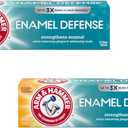 ARM & HAMMER Enamel Defense Fluoride Anticavity Toothpaste Fresh Mint 4.3 oz (Packs of 2) EXP: 04/2027