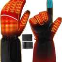 Heated Gloves for Men Women, Waterproof Touchscreen Hand Warmer Electric Heating Gloves for Raynauds Syndrome, Outdoor Sports Cycling Skiing Motorcycling Hunting