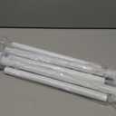 White Shower Curtain Rod 31 to 92 Inch,1 Inch Diameter Adjustable Spring Tension Stainless Steel Telescoping Rod,Easy Install,No Rust