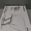 ACIsland Acrylic Book Stand for Reading-Adjustable Holder with 360 Rotating Base & Page Clips- Foldable Desktop Ricer for displaying Cookbook-Sheet Music-Laptop-Recipe-Textbook-Hands Free-Aluminium (Transparent)