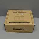 Amolliar Mason Jar Liquid Soap Dispenser -Rustproof Stainless Steel Replacement - Farmhouse Decor for Kitchen/Bathroom,Liquid Soap Pumps for Hand Soap,Dish Soap,Lotions/Black-2 Pack