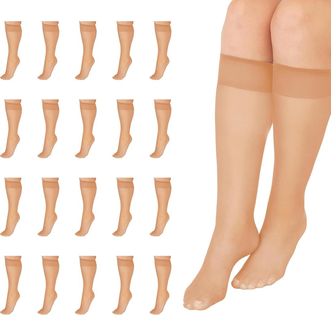 L'eggs Everyday Knee-Highs, Sheer Toe, 100% Nylon, One Size, Plus Size