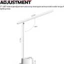 Honeywell Upgraded LED Desk Lamp - H01 Pro Sunturalux Foldable Desk Light with USB A+C Charging Port, 3 Color Modes Dimmable Table Lamp for Home Office Reading(White)