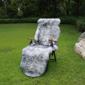 Sheepskin Rug, Fluffy Shag Area Rug, Super Soft 24 x 72 Sheepskin Hair Rug, Silver Grey Pile Rug, Decorative Throw Rugs for Bedrooms, Children's Rooms, Living Rooms (Silver Grey, 24" x 72")