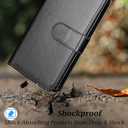 Cellular Phone Case for BLU View 2 / B130DL, PU Leather Wallet with Card Slots, Shockproof Protective Flip Cover, Black