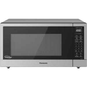 Panasonic NN-SN76LS 1.6 cu.ft Cyclonic Inverter Countertop Microwave Oven 1250Watt Power with Genius Sensor Cooking, 19.44"D x 21.88"W x 11.94"H, Stainless Steel