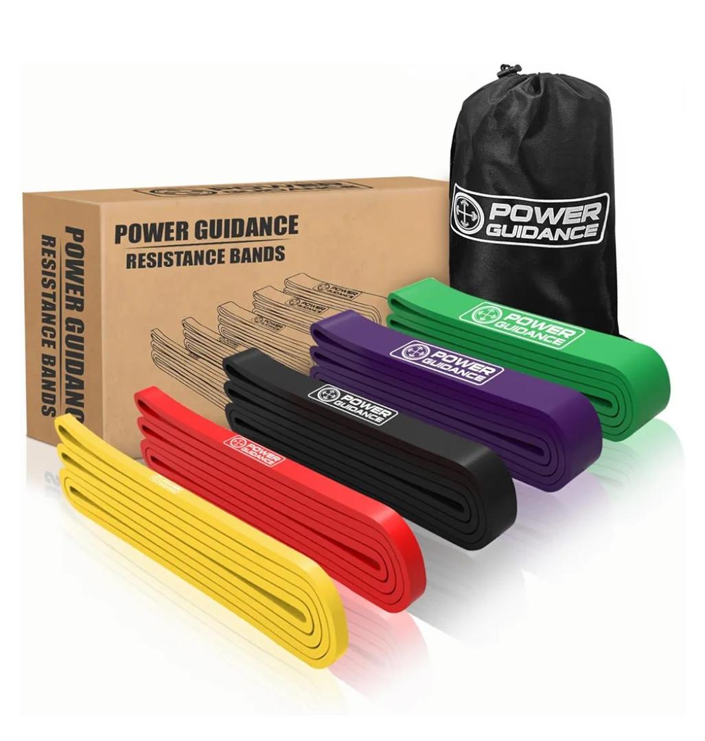 POWER GUIDANCE Pull Up Assist Bands - Stretch Resistance Band - Mobility Band - Powerlifting Bands - by Perfect for Body Stretching, Powerlifting, Resistance Training