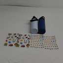 GoKEDA 18oz Kids Water Bottle, 2 Pack Insulated Bottles with Stickers, 18/8 Stainless Steel Vacuum Leak Proof Straw Cup for School, Gifts for Boys(Light Blue, Dark Blue)