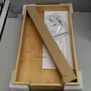 HOLDN STORAGE Bamboo Wooden Pull out Cabinet Organizer 11"W x 21"D Requires At Least a 12.25"W x 21"D Cabinet Opening Bamboo Tray and Heavy Gauge Metal Rails