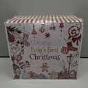 2 x Lanpn 6 Pcs 2025 Baby's First Christmas Ornament 4" 5.5", 1st Xmas Tree Ornaments Gift Set for Baby Boy Girl, Christmas Newborn New Bebe Keepsake, Personalised Name Holiday Hanging Decor, Beige