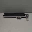 Authandis Black Curtain Rods for Windows with Brackets,5/8 Inch Diameter Small Curtain Rod Adjustable Set 32 to 90 Inches,Easy Install Drapery Rods