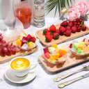 Tanlade 50 Pcs Clear Serving Bowls 8 oz Square Plastic Bowls Disposable Snack Salad Dishes Small Party Candy Bar Containers Taco Bar Serving Dishes for Buffet Chips Fruit