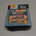 KIND Healthy Snacks Bars Variety Pack, Gluten Free, Low Sugar, High Fiber Snacks, Dark Chocolate Nuts & Sea Salt, Peanut Butter Dark Chocolate, Caramel Almond & Sea Salt, 6-7g Protein, 12 Count (EXP 05/28/26)